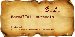 Barnódi Laurencia névjegykártya